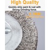 SHITIME 4.7" x 4" Stainless Steel Wire Brush Drum Surface