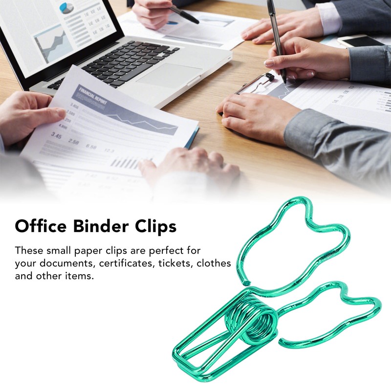 100pcs Small Binder Clips Multipurpose Innovative Little Bear Shape Strong