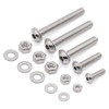 Glvaner M5-0.8 x 25mm Flanged Button Head Socket Cap Screws
