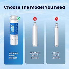 GOLDEN ICEPURE RWF0900A Refrigerator Water Filter Replacement for 4396395, MAYTAG UKF8001,1PACK