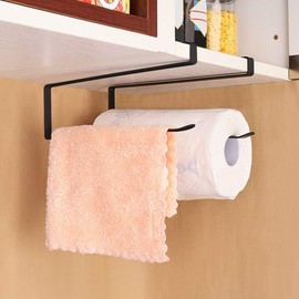 Haofy Porta Rollos Papel de Cocina, Estante para Rollo de Papel, Soporte para Toallas de Papel Montado en la Pared, Estante de Rollo de Toalla sin Clavos para Gabinete de Cocina, Baño, Inodoro