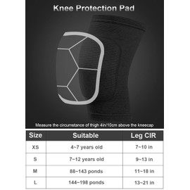 SUJAYU Knee Pads for Women, Dance Knee Pads Wrestling Knee Pads Basketball Knee Pads Volleyball Knee Pads for Women, Knee Protector Soft Knee Pads for Work (Black + White, M)