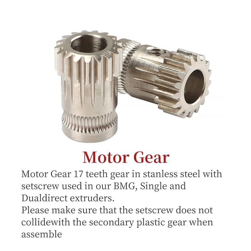 Dual Gear Assembly Kit Upgrade Extruder Red Wheel Kit 3D