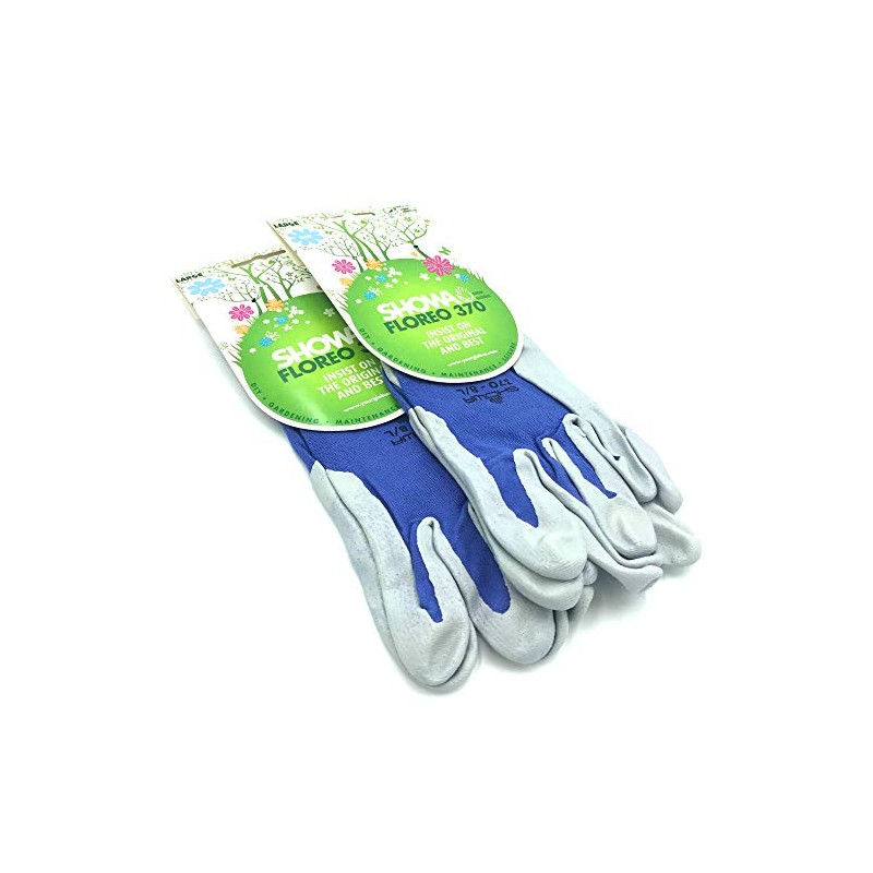 2 x Pairs Showa Floreo 370 Lightweight Gardening Gloves -