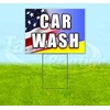 CAR WASH (18" x 24") Yard Sign, Quantity Discounts, Multi-Packs,