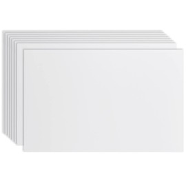 Juvale Corrugated Plastic Board Yard Signs - 24 x 36 in, White, 8-Pack, 4mm - Blank Yard Signs with Stakes for Outdoor Use - Poster Boards & Corrugated Plastic Sheets for DIY Projects