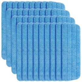 Gandeer 36 Pcs Microfiber Mop Pads Machine Washable Cleaning Flat Mop Head Replacement Reusable Household Pads for Hardwood and Hard Surface Floor Cleaning and Scrubbing