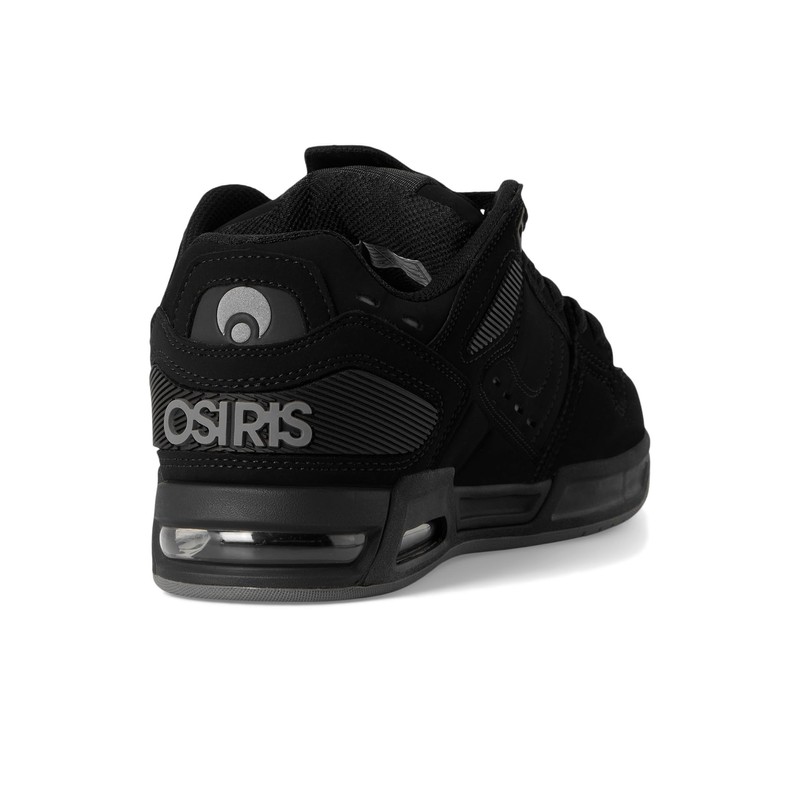 Osiris Men's Peril Skate Shoe, Black/Black/Grey, 9