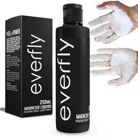Everfly Liquid Chalk - 250 ml - Liquid Magnesia - Liquid Chalk Crossfit - Gripping Gel - Climbing Calisthenia, Weightlifting, Tennis, Padel, Gym Pole Dance - Liquid for Hands - Dry Hands (250 ml)