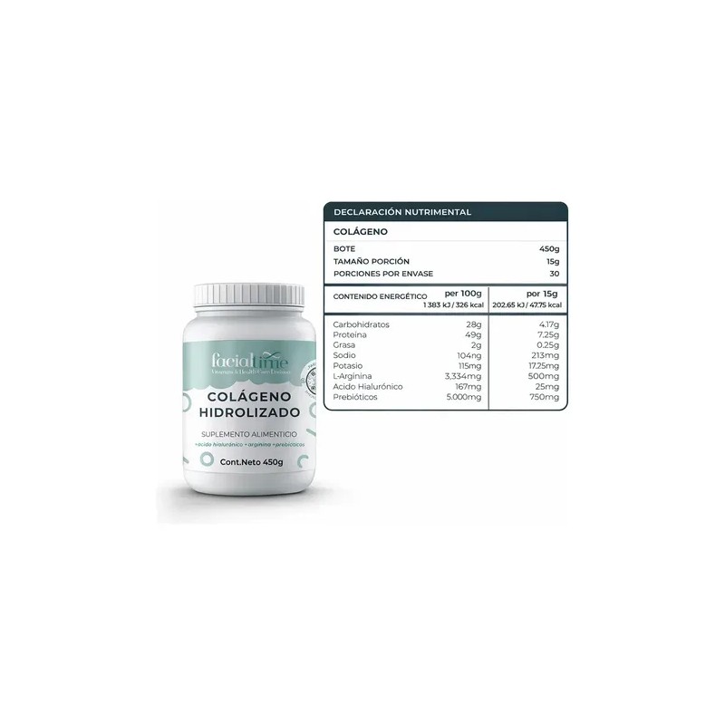Creatina Monohidratada 500mg + Colágeno Hidrolizado 450g Gym Sin Sabor