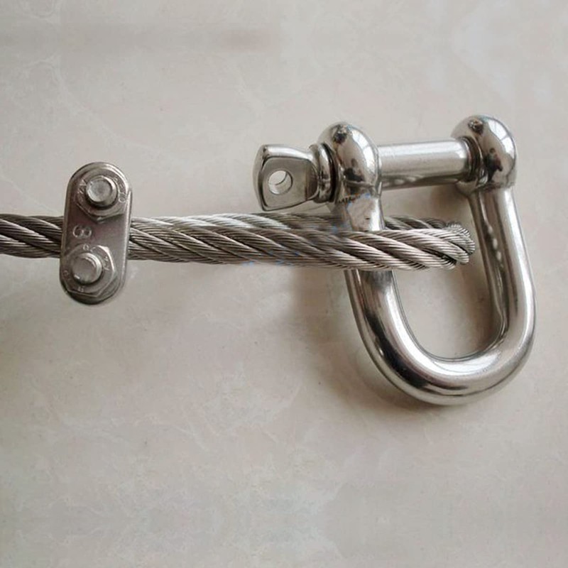 Unifizz M6 D Shackle Heavy-Duty,D Shackle,Durable D-Type Load-Bearing Hook Ring