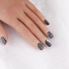 Nail Tip, Short, Square, False Claws, Black, Cat Eye, Short,