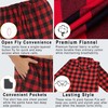 YUSHOW Mens Flannel Pajamas Set Cotton Plaid Pjs Button Down
