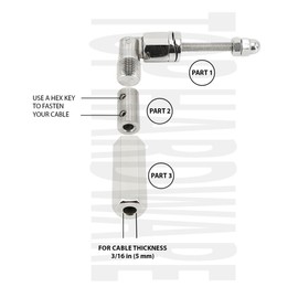 Stainless Steel 316 Handrail Railing Adjustable Cable Tensioner End Fitting for 3/16"(5mm) Diameter Cable Railing System in Balustrade, for Round Post & Flat Square Post (1-Pack)