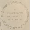 Mrs. Grossman’s LARGE RED HEART Stickers. 8 Squares. Retired. 1.5”x1.5”.