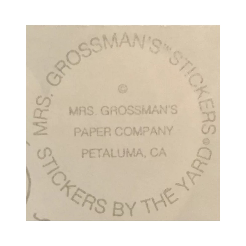 Mrs. Grossman’s LARGE RED HEART Stickers. 8 Squares. Retired. 1.5”x1.5”.