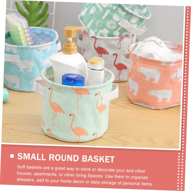 BUGUUYO 3sets Cute Baskets for Organizing Mini Basket Cotton Toy