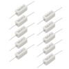 Qjaiune 10Pcs Cement Resistor 5W 0.47 Ohm Resistor, Ceramic Resistor
