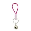 [Mode Delacasa] Mitsuki Lock Key Holder, Includes Bell, Clear, Pink,