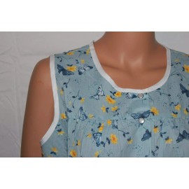 EASY ESSENTIALS NEW  EASY ESSENTIALS SNAP FRONT SMOCK COBBLER APRON BUTTERFLY M L XL 1X 2X 3X 4X - Regular, M