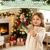 KUSHAN Bows de Navidad de 2 Piezas con 2 Campanas,Campanas