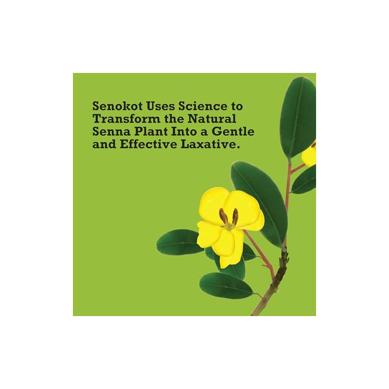 Senokot Senokot Regular Strength Tablets Natural Vegetable Laxative Ingredient, 50