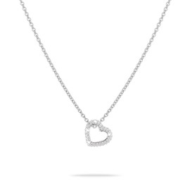 Liebeskind Tamaris TJ-0547-N-45 Heart Chain 925 Silver, Silver, Cubic Zirconia