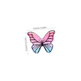 Mikinona Butterfly Nail Charms Kit Vibrant Acrylic Nail Jewels for DIY Art Decorations for Manicure and Craft Projects
