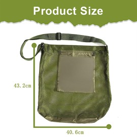 IKOPFLN Mushroom Bag Mushroom Basket for Hanging Mushroom Hunting Bag Mushroom Collection Bag Harvest Collection Bag Mesh Mushroom Food Bags Adjustable Shoulder Strap for Camping Hiking Collecting
