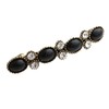 VINGTAINE H-506-BK Antique Style Bijou Barrette Rhinestone Pearl Hair Accessories,