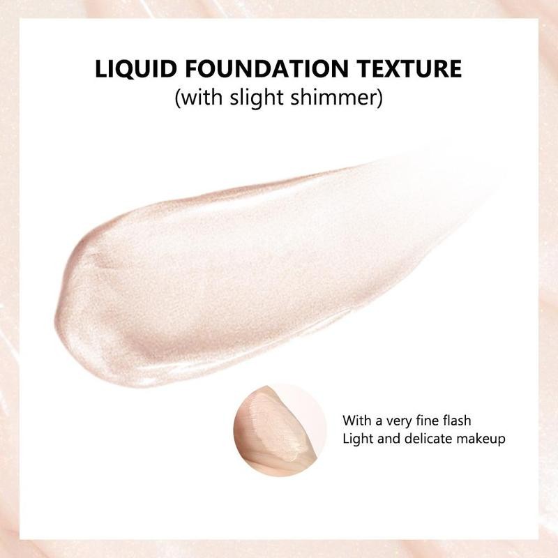 lakerain Long-lasting Full Match Foundation, 1 Count Natural Glow Base