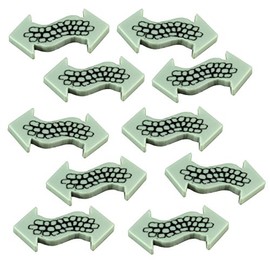 LITKO Pathway Tokens | Compatible with Arkham Horror LCG | Cthulhu Games | Eldritch Horror | Grey | Pack of 10 (Double)