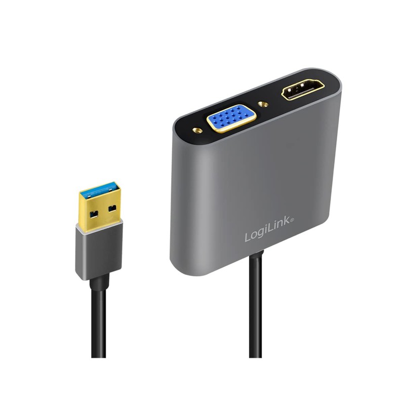 LogiLink UA0234 USB 3.0 to VGA HDMI Adapter