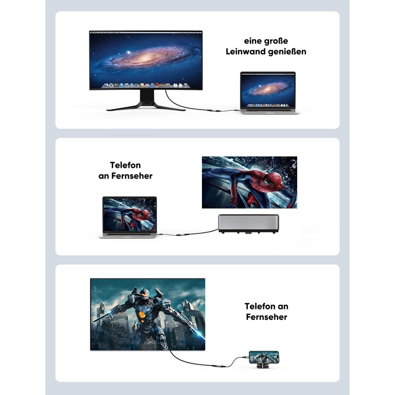 Highwings USB C HDMI Adapter 4K