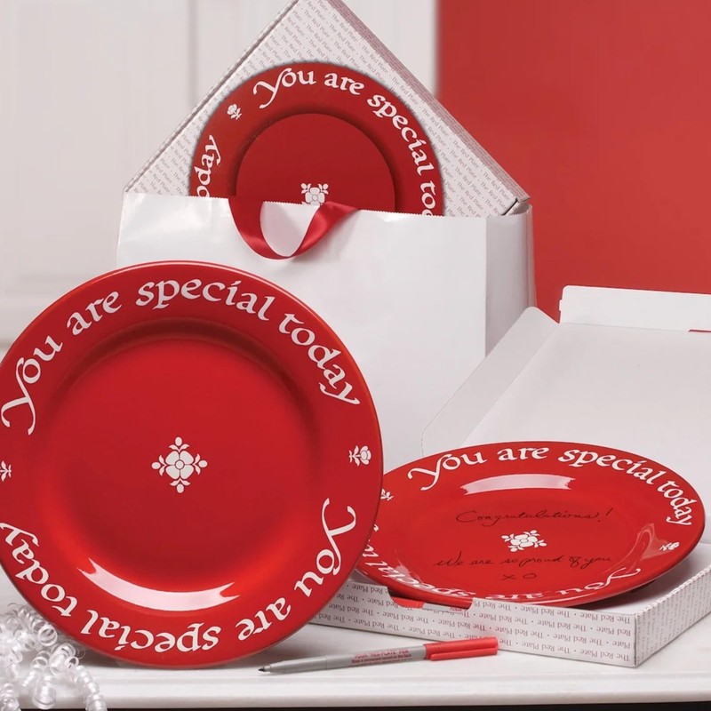 Waechtersbach Plate, You Are Special Today Red Plate