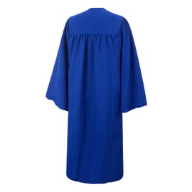 SAMDEEMI Unisex Adult Matte Graduation Gown Cap Tassel Set 2024&2025 for High School and Bachelor, royal 45"