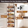 GUUKAR 6-Tier Over the Door Pantry Organizer, 2-in-1 Door Hanging
