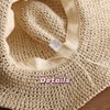 Womens Floppy Straw Sun Hat Foldable Wide Brim Summer Beach