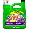 Gain + Aroma Boost Liquid Laundry Detergent, Moonlight Breeze Scent, 107...