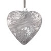 Sienna Glass Small Glass Friendship Heart-White, 9 x 9 x