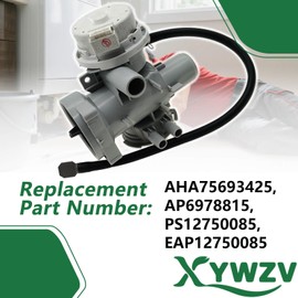 AHA75693425 Washer Drain Pump Assembly,Compatible with LG Washer WM3700HVA/00 WM3700HWA/03 WM3400CW/00,Washing Machine Drain Pump Replacement AP6978815 PS12750085 EAP12750085