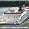 X AUTOHAUX Bimini Top Storage Boot Cover with Light Hole