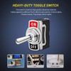 Gebildet Toggle Switch 10A/12VDC, 6A/24VDC, ON/OFF Rocker Switch, SPST 2-pin