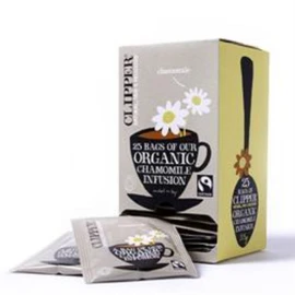 Clipper Fairtrade Organic Chamomile Tea Envelopes String & Tag Pack 25 Ref A07402