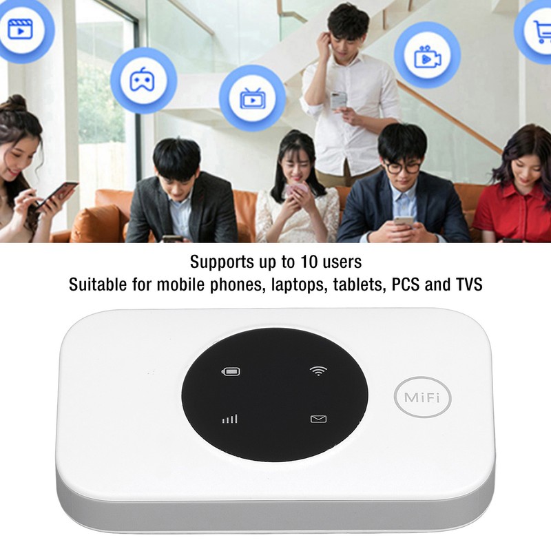4G Portable WiFi Router 300Mbps Mobile WiFi Hotspot 3000MAh Battery