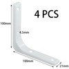 4 PCS Heavy Duty Shelf Bracket,L Shape Right Angle Bracket
