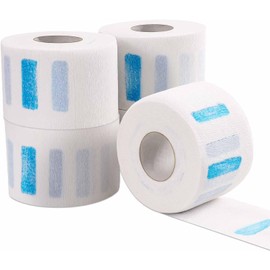 Studio Limited Disposable Barber Neck Strips Tape Paper Roll Barber Supplies Neck Strips Disposable Paper - White (500 Strips, 5 Rolls)