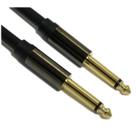 MyCableMart 15ft Premium 1/4" Mono (TS) Guitar Cable, Male to Male, 18AWG, Gold Plated