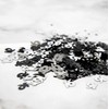 14g Black & Silver 16th Birthday Confetti Foil Metallic Glitz
