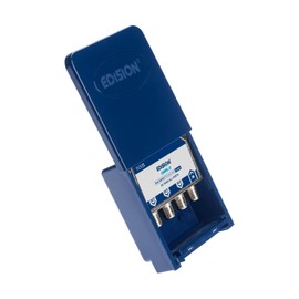 EDISION OMS-3 Satellite Splitter 3-Way MAST Outdoor, Suitable for TV, Satellite, Cable TV, Radio, Unicable, Frequency Range 5-2400 MHz, DVB-S2, DVB-T2, DVB-C, DC Passage, Weatherproof Housing